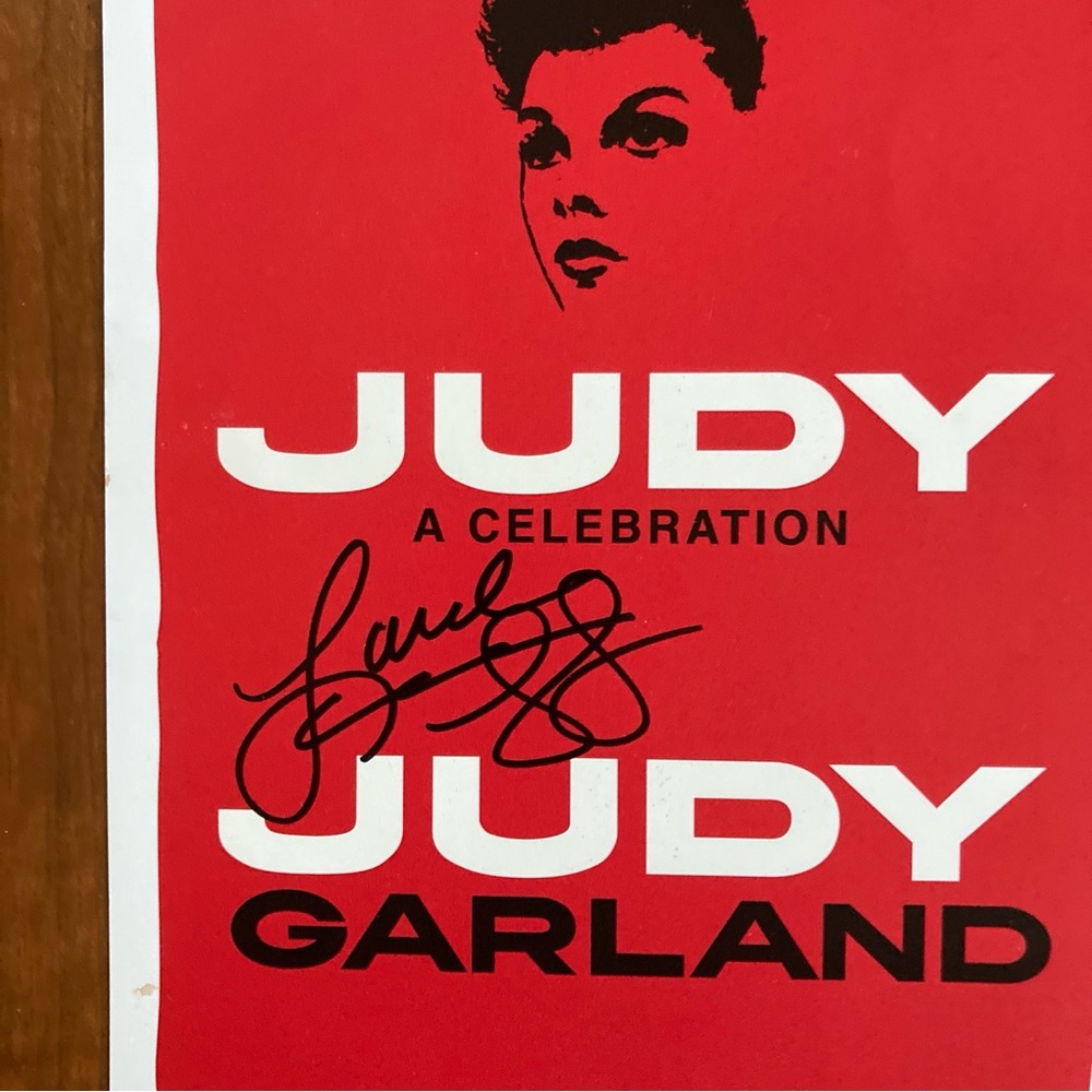 Lorna Luft Signed Flyer CARNEGIE HALL CELEBRATES THE MUSIC OF JUDY GARLAND 1998 - Picture 2 of 3
